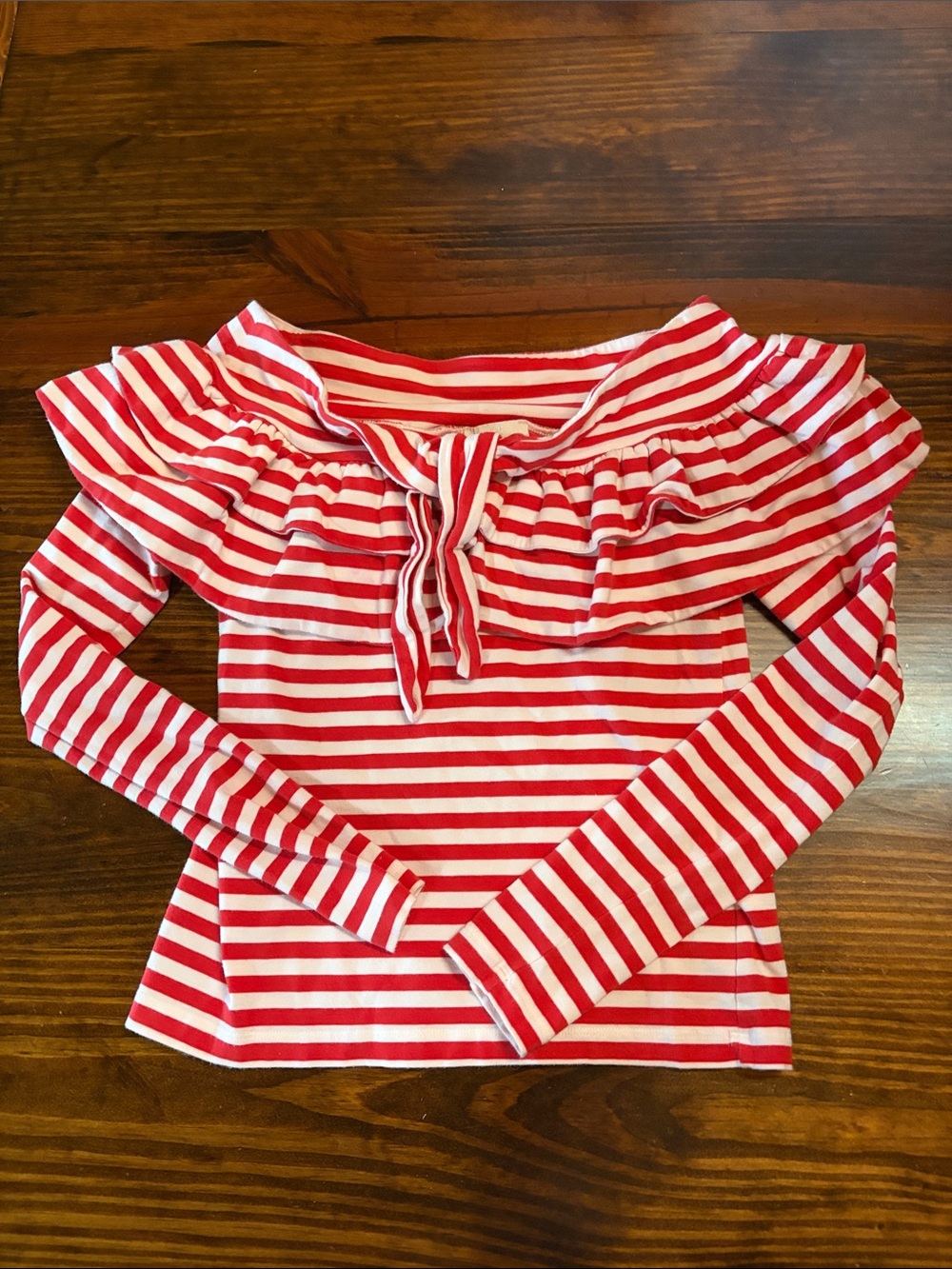 H&M Off the Shoulder striped top